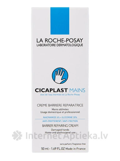 La Roche Posay Cicaplast atjaunojošs krēms rokām, 50 ml | internetaptieka.lv