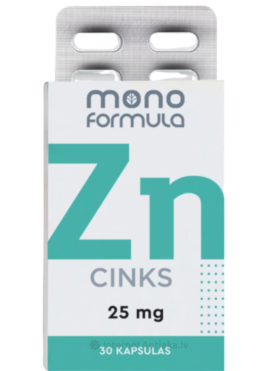 Mono Formula - Cinks, 30 kapsulas | internetaptieka.lv