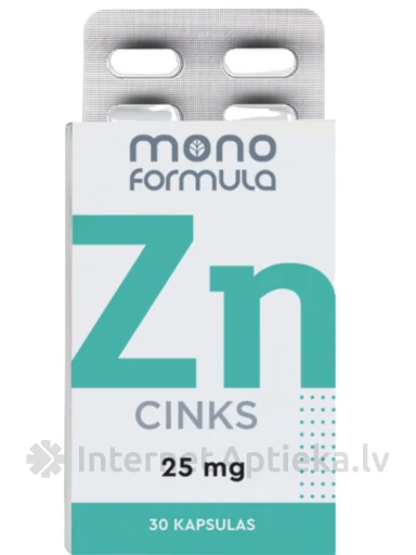 Mono Formula - Cinks, 30 kapsulas | internetaptieka.lv