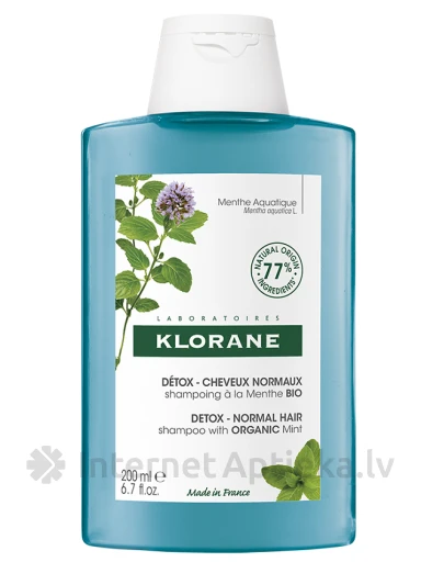 KLORANE шампунь с экстрактом мяты, 200 МЛ | internetaptieka.lv