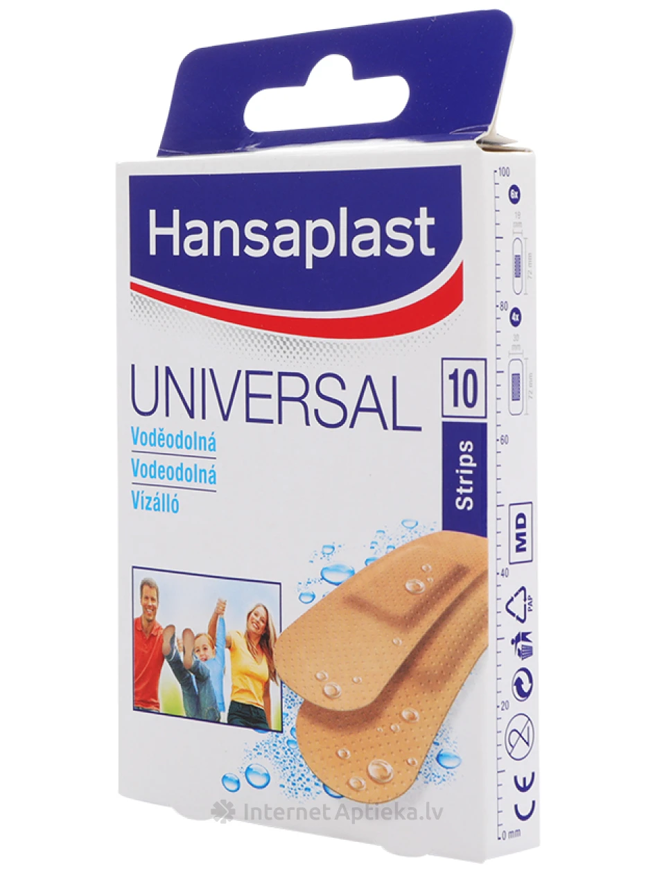 Hansaplast Universaalsed veekindlad plaastrid, 10 tk. | internetaptieka.lv