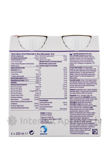 Nutricia Diasip ar vaniļas garšu, 4 x  200 ml | internetaptieka.lv