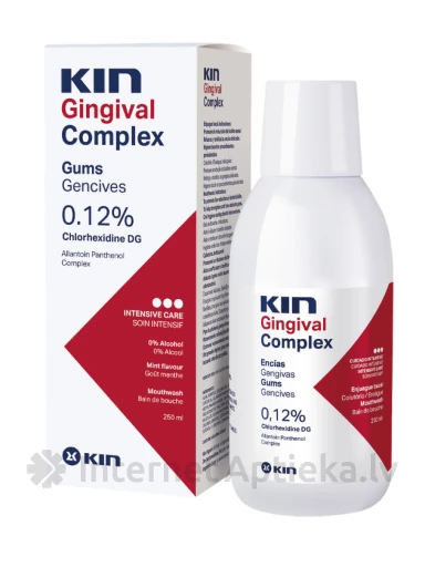KIN GINGIVAL Complex 0,12% suu loputusvahend, 250 ml | internetaptieka.lv