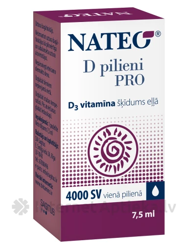 Nateo D 4000SV Pro pilieni, 7.5 ml | internetaptieka.lv