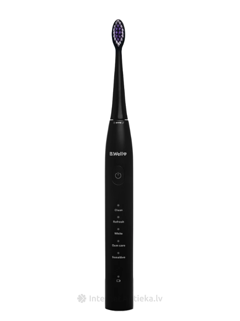 B.Well PRO-850 Sonic elektriskā zobu birste Melna | internetaptieka.lv