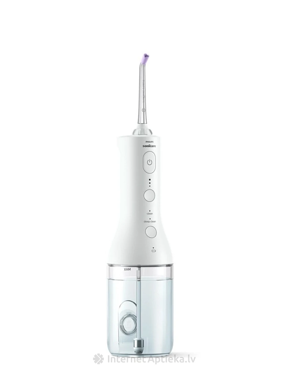 Philips Sonicare Power Flosser 3000 HX3826/31 balts starpzobu ūdens irigātors | internetaptieka.lv