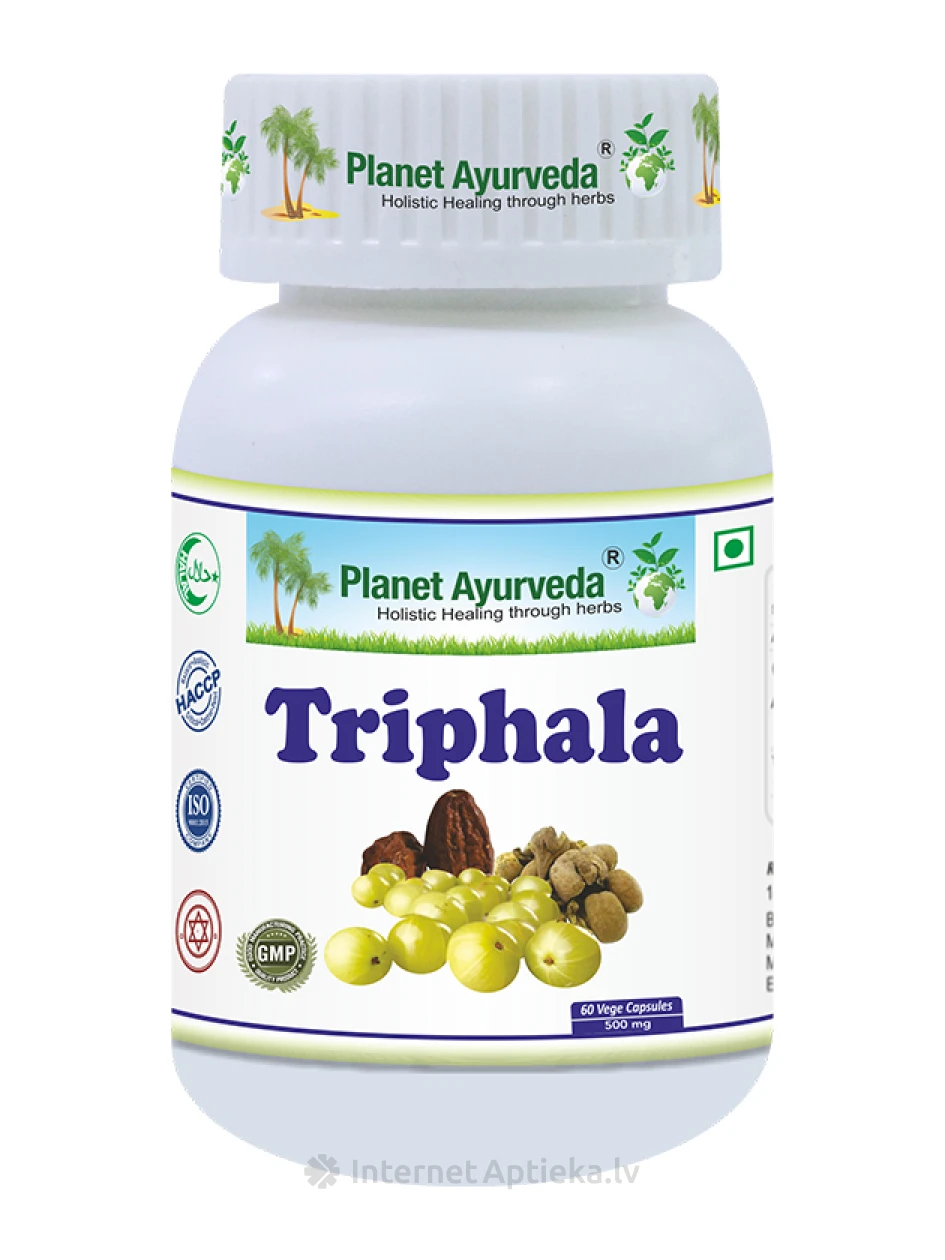Planet Ayurveda® Organic Triphala, 60 kapslit | internetaptieka.lv