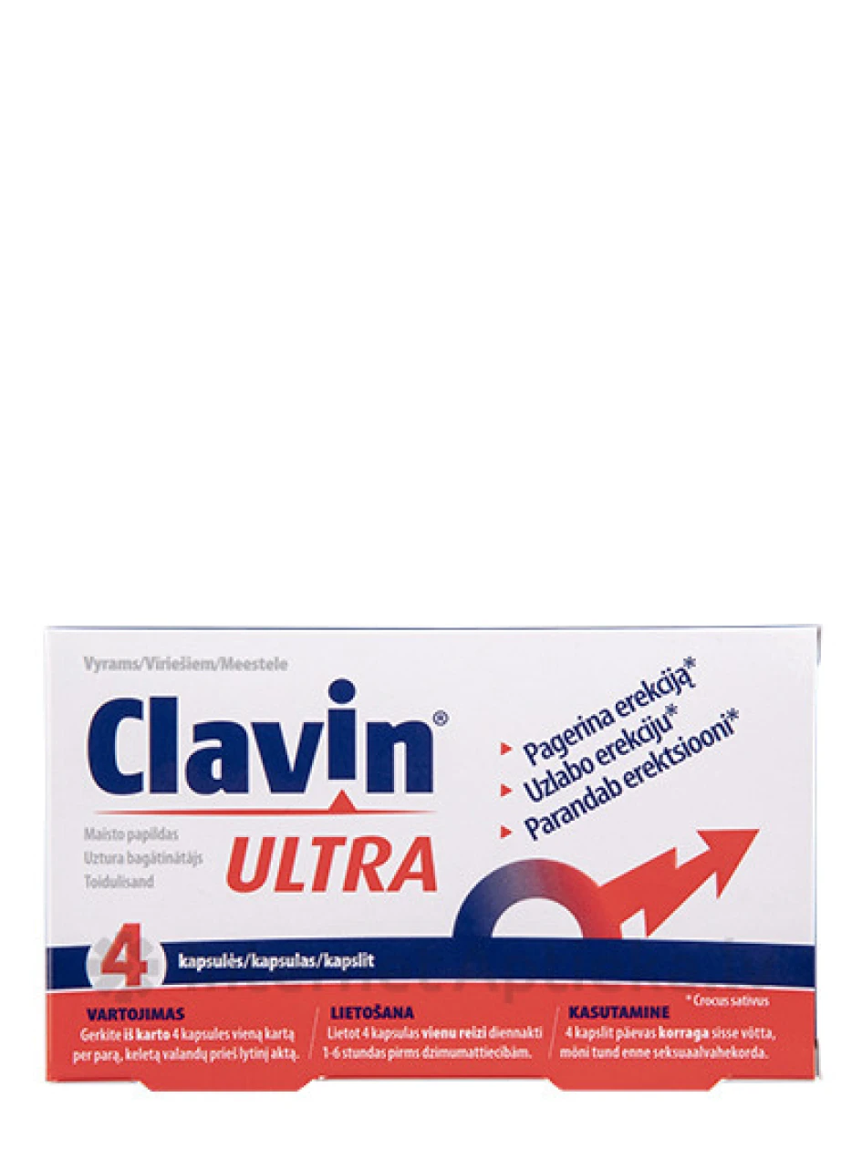 Clavin Ultra, 4 капсул | internetaptieka.lv