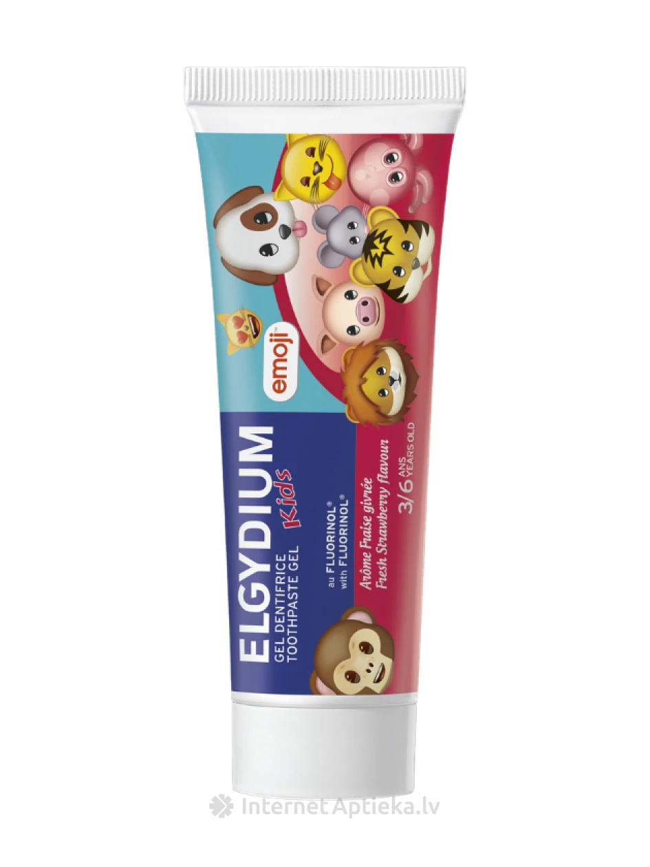 ELGYDIUM Kids Fresh Strawberry zobu pasta, 50 ml | internetaptieka.lv