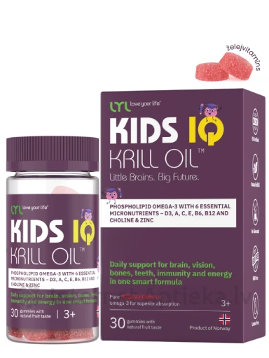 LYL Krill Oil KID, 30 želeekarud | internetaptieka.lv
