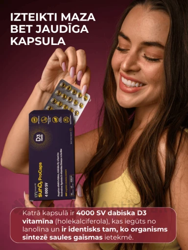 LYL sunD3 ProCaps 4000 SV, 60 kapsulas | internetaptieka.lv