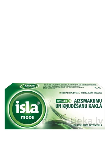 ISLA Moos, 30 sūkājamās tabletes | internetaptieka.lv