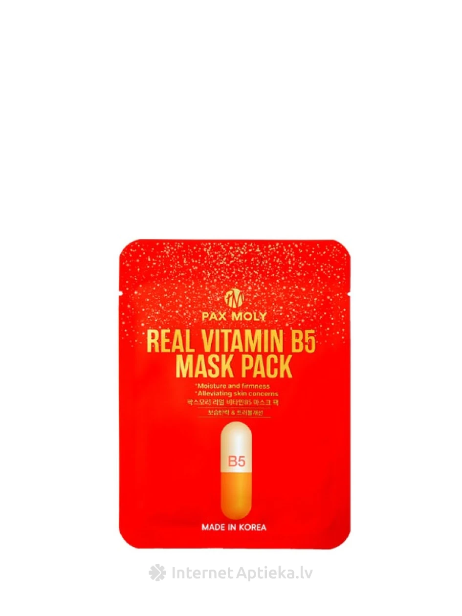 PAX MOLY Real Vitamin B5 маска для лица, 25 мл | internetaptieka.lv