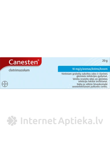 Canesten krēms, 20 g | internetaptieka.lv