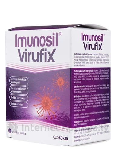 Imunosil Virufix, 60 + 30 капсул | internetaptieka.lv