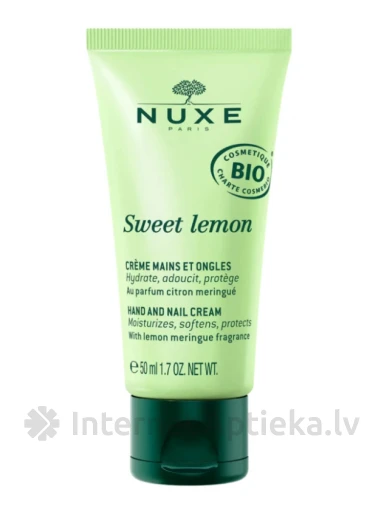 NUXE Sweet Lemon roku un nagu krēms ar citronu bezē aromātu, 50 ml | internetaptieka.lv