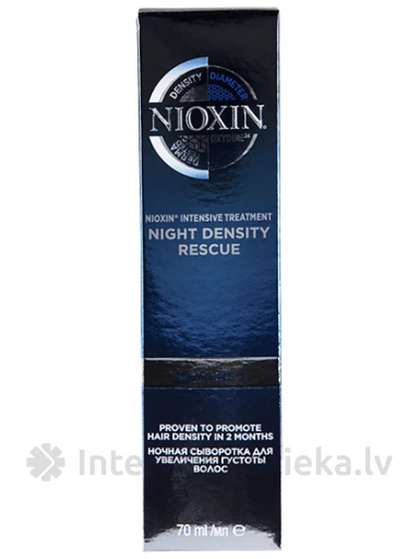 Nioxin Night Desity Rescue Ночная сыворотка для увеличения густоты, 70 мл | internetaptieka.lv