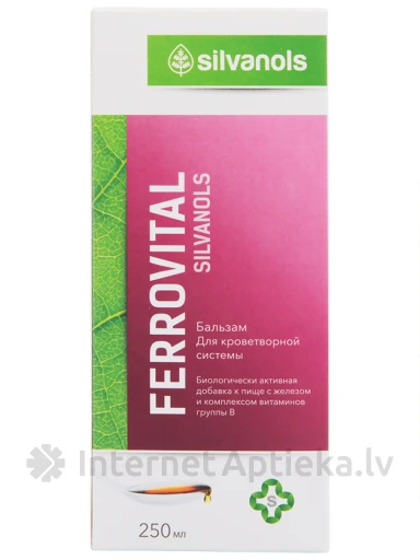 Silvanols Ferrovital balzams, 250 ml | internetaptieka.lv