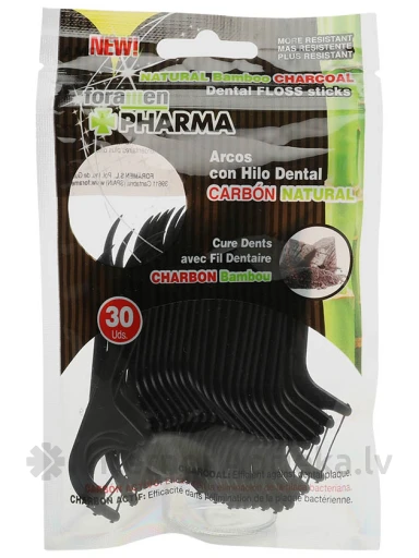 Зубная нить Foramen Pharma Natural bamboo, 30 шт. | internetaptieka.lv