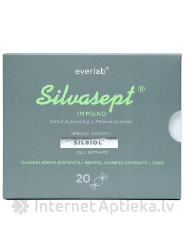 Silavasept immuno карамельки, 20 шт. | internetaptieka.lv