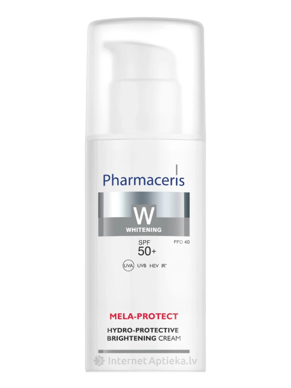 Pharmaceris W MELA-PROTECT SPF 50+ mitruma līmeni saglabājošs, balinošs dienas krēms, 50 ml | internetaptieka.lv