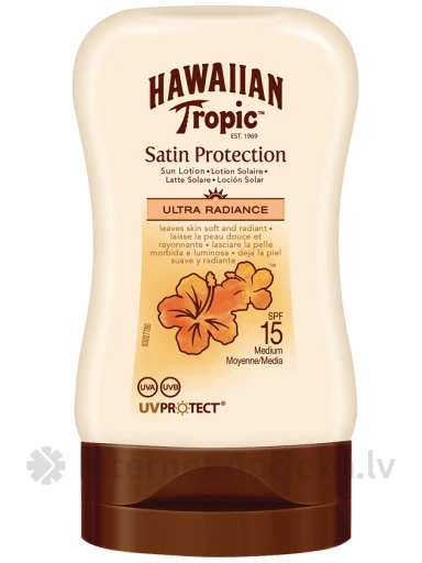 Hawaiian Tropic Glowing Protection mini päevitusemulsioon SPF15, 100 ml | internetaptieka.lv