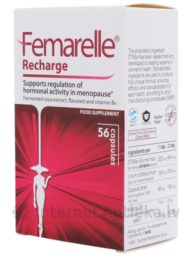 Femarelle Recharge (Зарядка) 50+, 56 капсул | internetaptieka.lv
