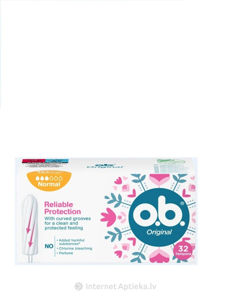 O. B. ProComfort Tavalised tampoonid, 32 tk. | internetaptieka.lv