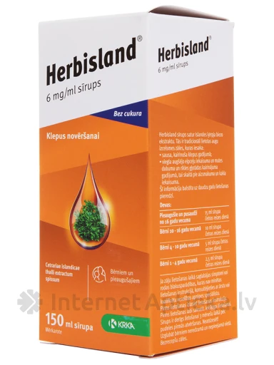 Herbisland sīrups, 150 ml | internetaptieka.lv