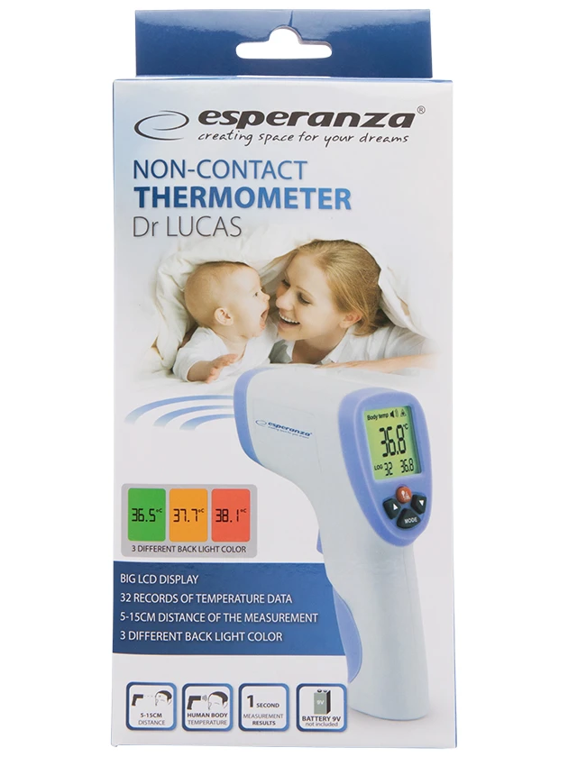 Bezkontakta digitālais termometrs Esperanza ECT002, 1 gb.