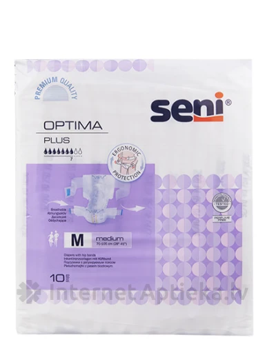 Seni Optima Plus M подгузники для взрослых, 10 шт. | internetaptieka.lv