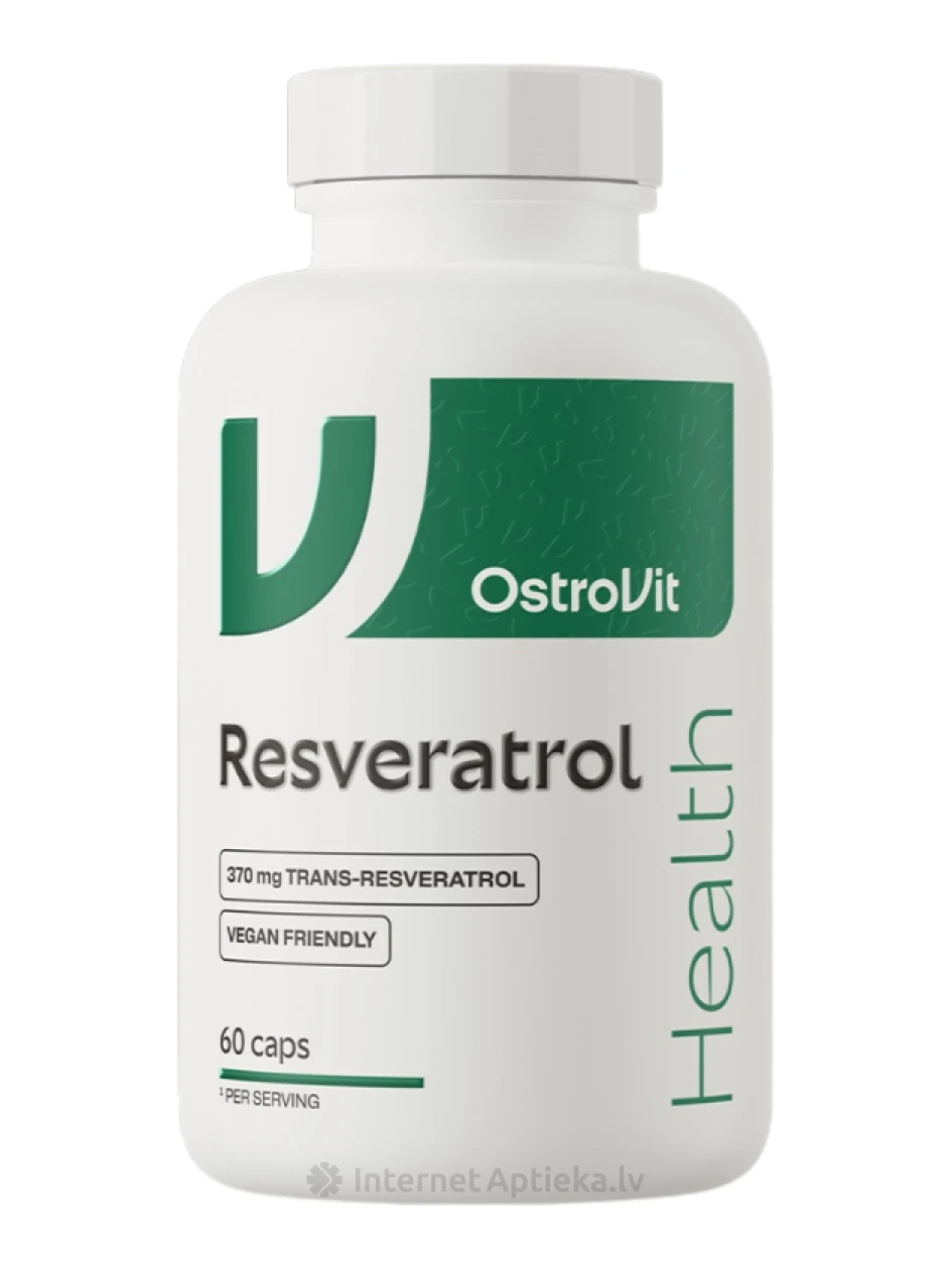OstroVit Resveratrol VEGE kapsulas, 60 gb. | internetaptieka.lv