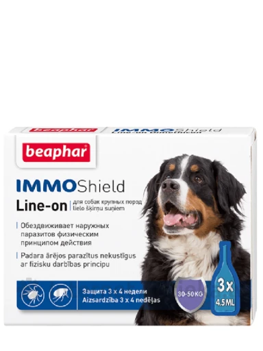 Beaphar IMMO SHIELD Капли от блох и клещей для собак L, 3*4.5 мл | internetaptieka.lv