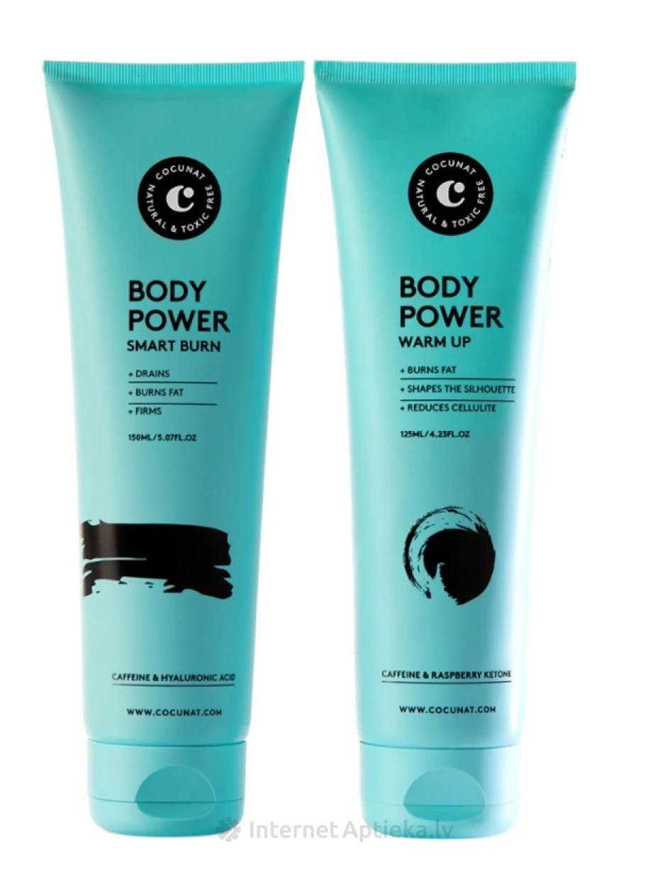 Cocunat Body Power Set Smart Burn + Warm Up komplekts, 150 ml+125 ml | internetaptieka.lv