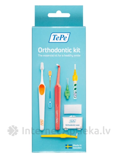TePe ortodontiskais komplekts brekešu un implantu tīrīšanai | internetaptieka.lv