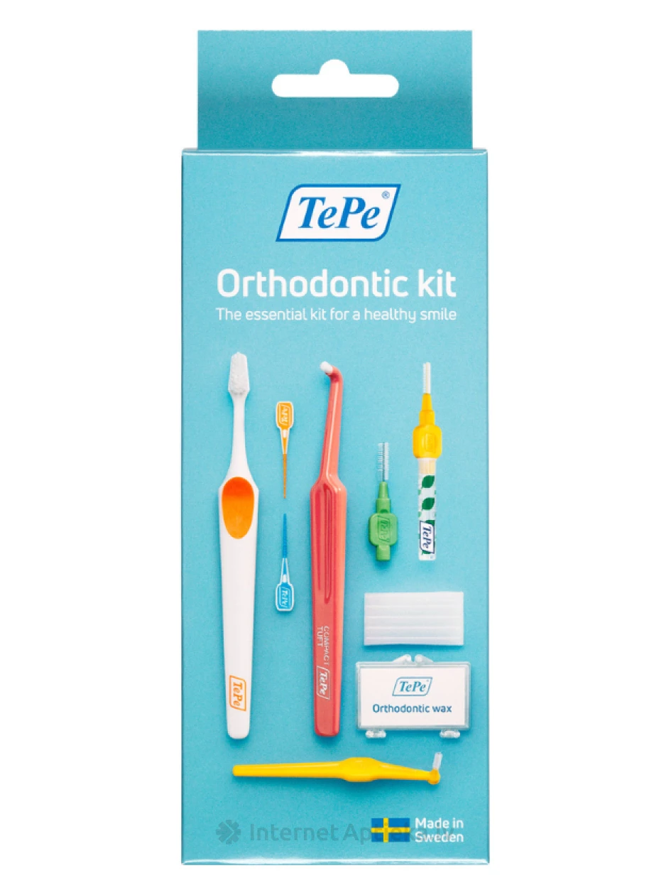 TePe ortodontiskais komplekts brekešu un implantu tīrīšanai | internetaptieka.lv