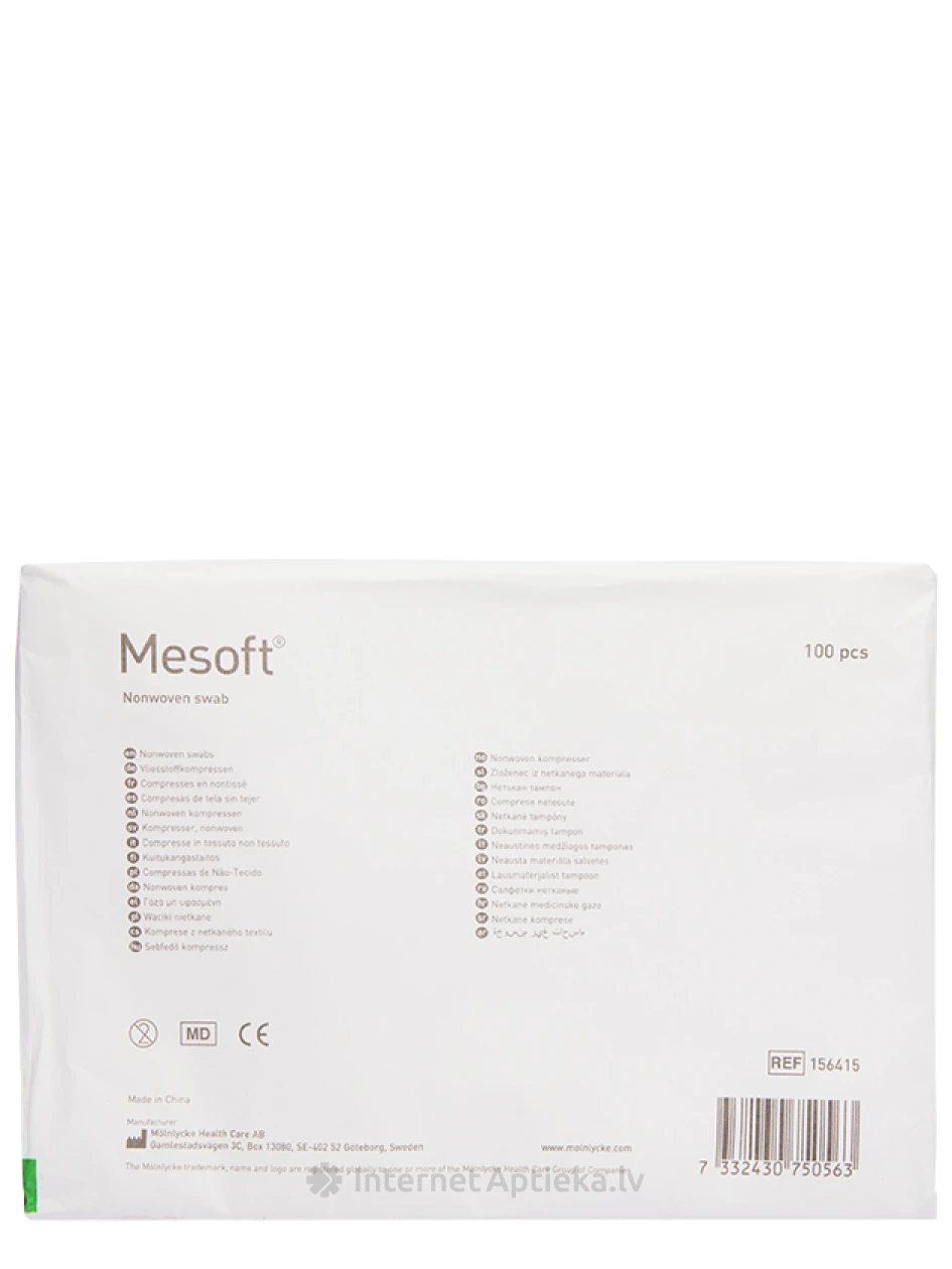Mesoft ķirurģiskās salvetes 10 x 20 cm, 100 gb. | internetaptieka.lv