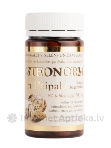 Osteonorm Forte Paipala 700 mg, 80 tabletes | internetaptieka.lv
