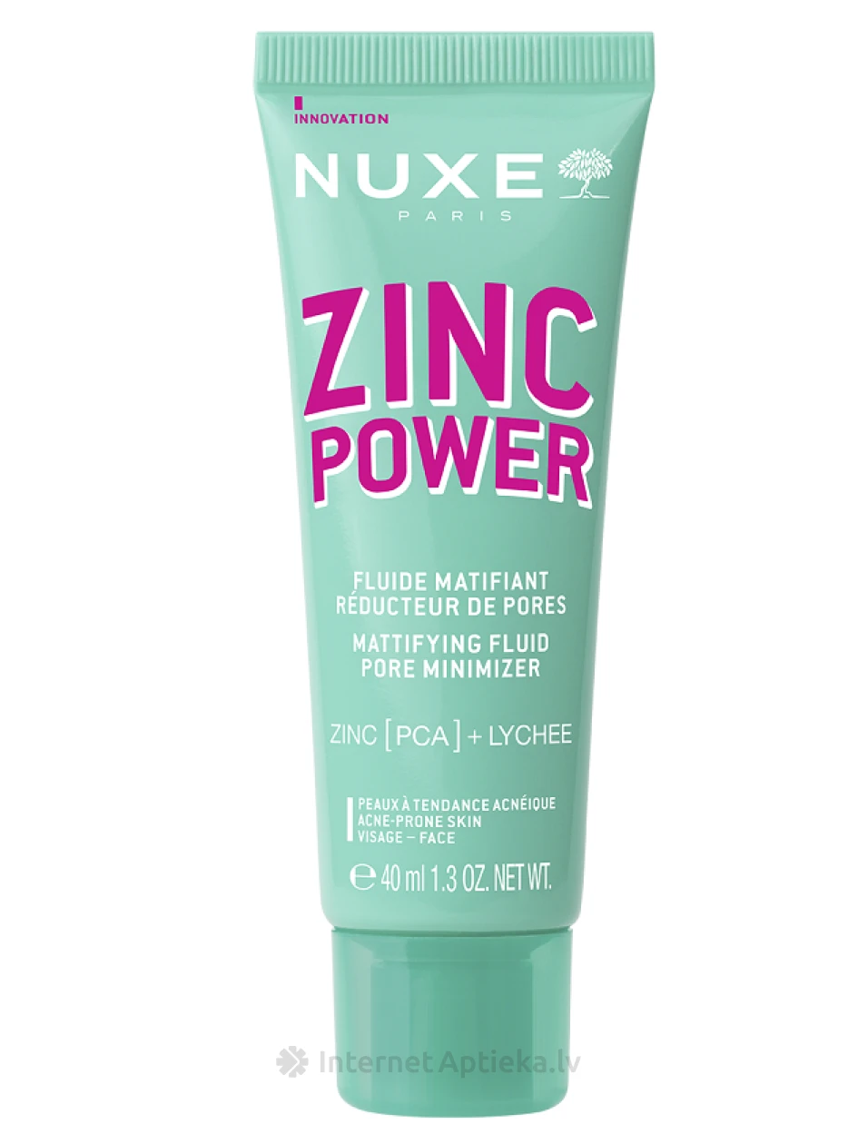 NUXE Zinc Power Матирующий флюид для сужения пор, 40 мл | internetaptieka.lv