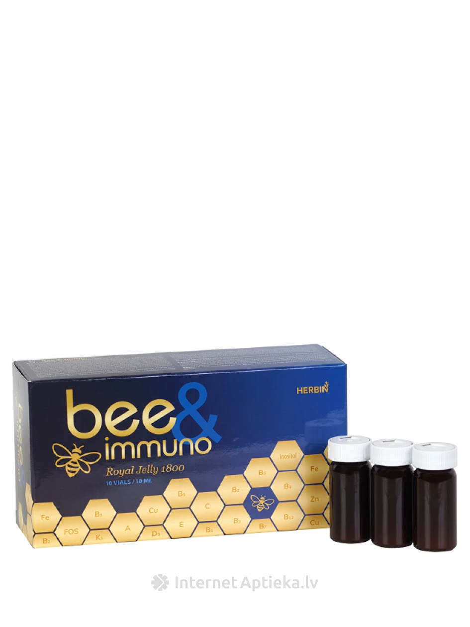 BEE IMMUNO buteliukai, 10*10 ml | internetaptieka.lv