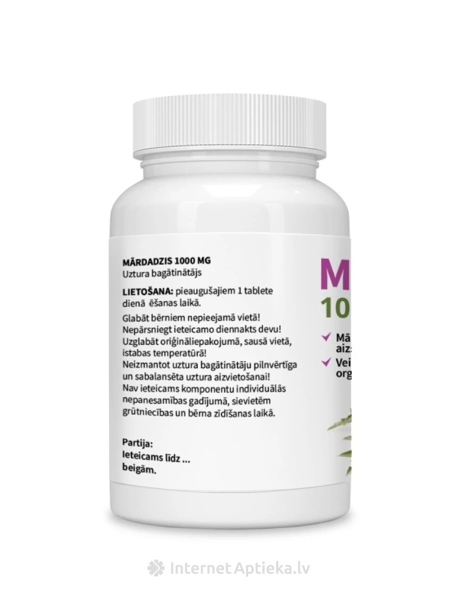 Piimohakas 1000 mg tabletid, 30 tk. | internetaptieka.lv