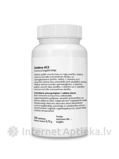 Seleen ACE tabletti, 30 tk. | internetaptieka.lv
