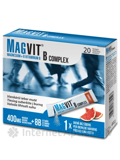 MagVit B Complex granulas, 20 paciņas | internetaptieka.lv