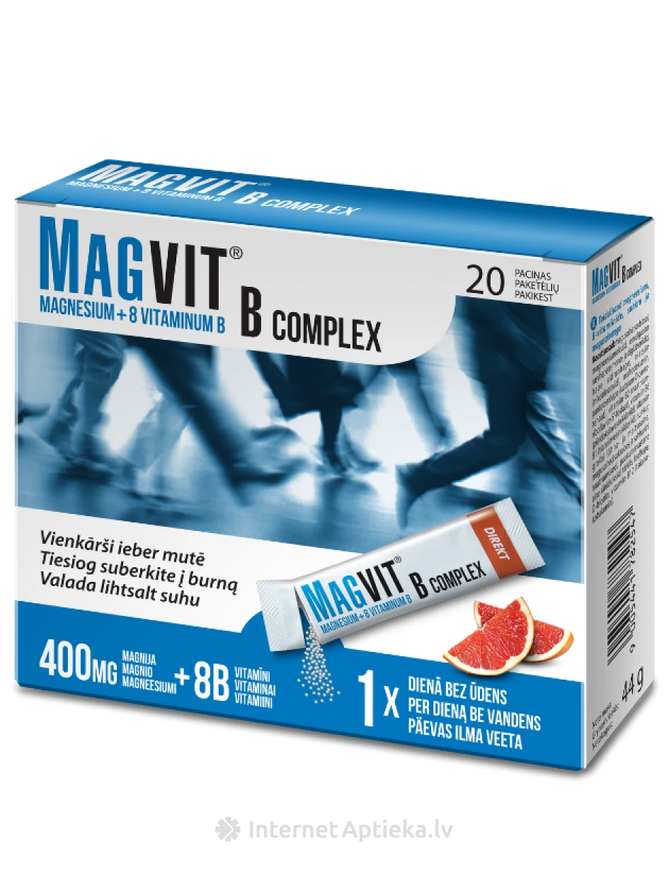 MagVit B Complex granulas, 20 paciņas | internetaptieka.lv
