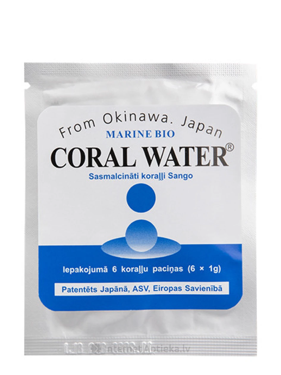 Coral Water (koraļļu ūdens), 6 paciņas | internetaptieka.lv
