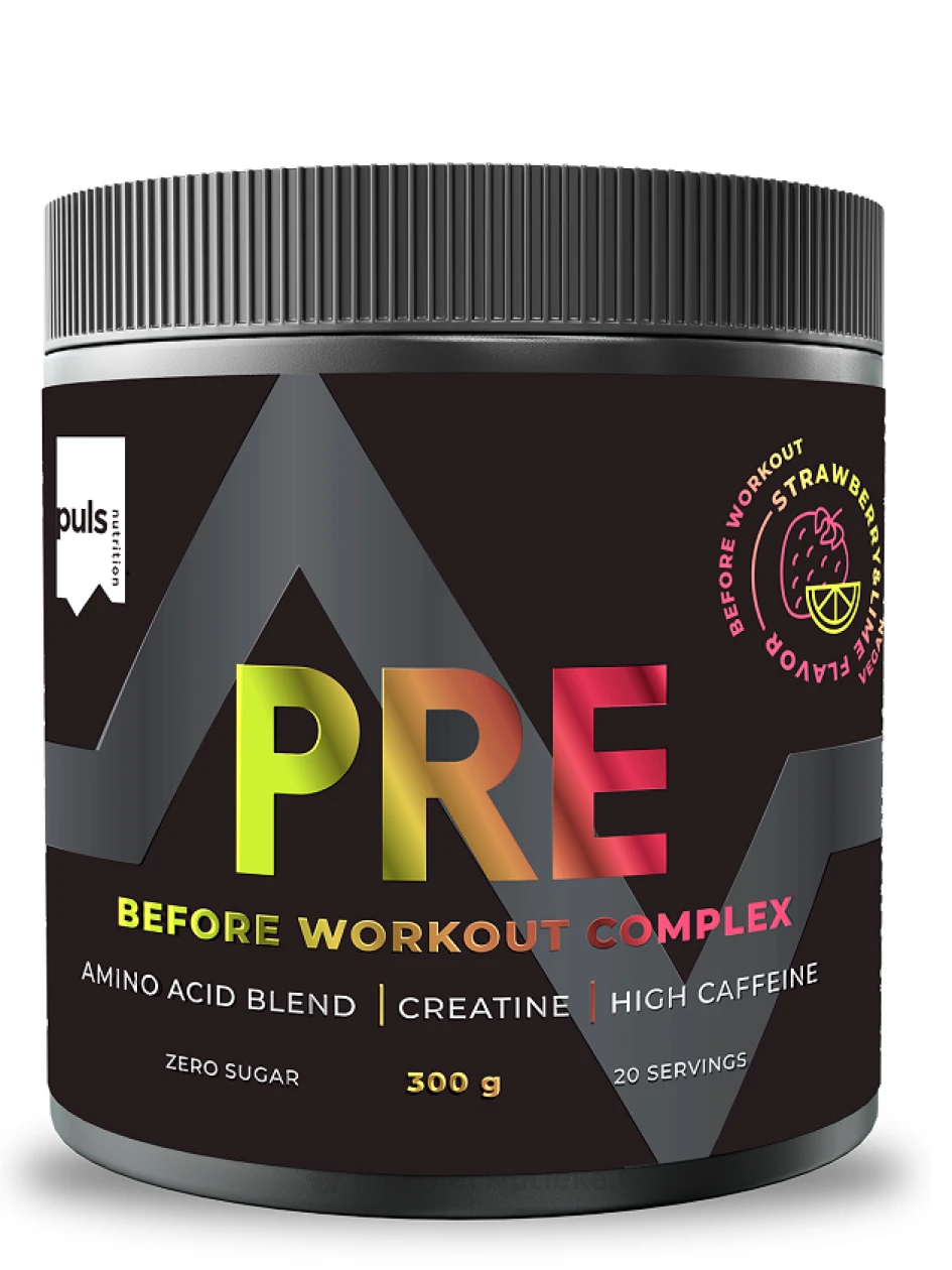 Puls pre workout Strawberry lime pulveris, 300 g | internetaptieka.lv