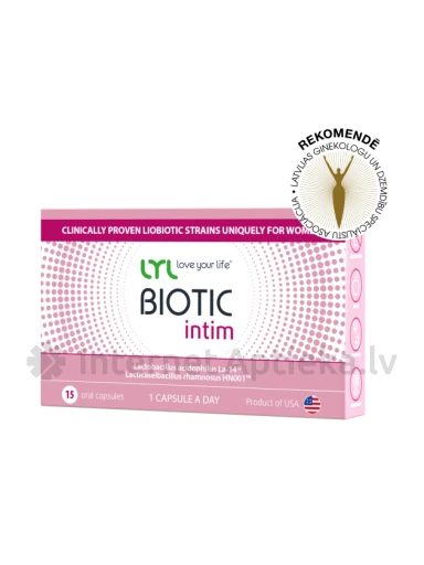 LYLBIOTIC intim, 15 капсул | internetaptieka.lv