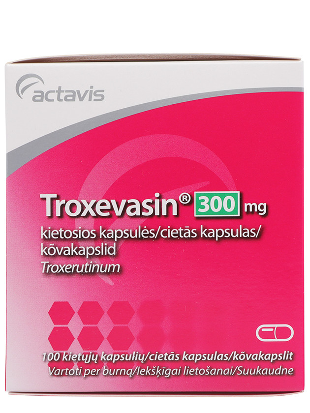 Troxevasin 300 mg, 100 kapsulas