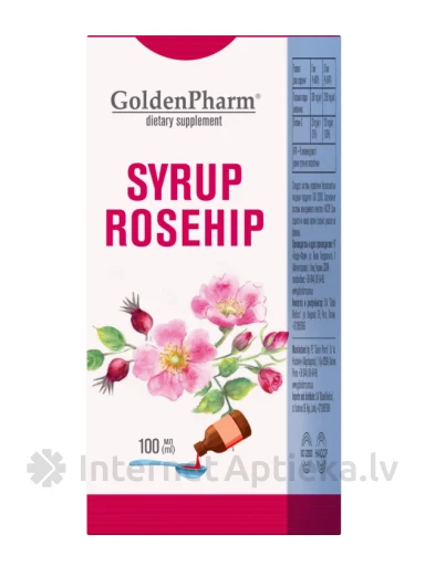 Golden Pharm Mežrozīšu sīrups, 100 ml | internetaptieka.lv
