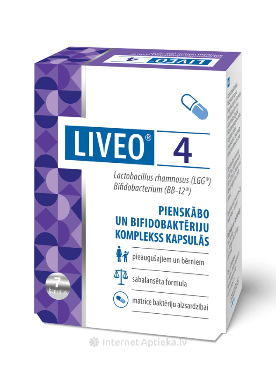 Liveo 4, 7 капсул | internetaptieka.lv